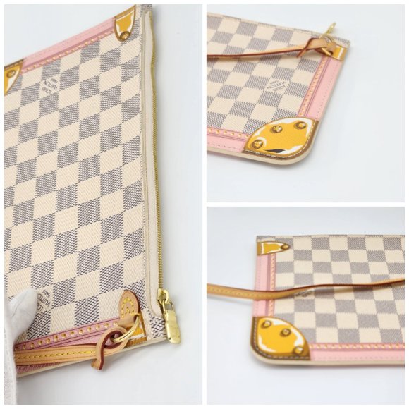 Louis Vuitton Special Edition Pochette Damier Azur In Super Mint Condition - Picture 2 of 3